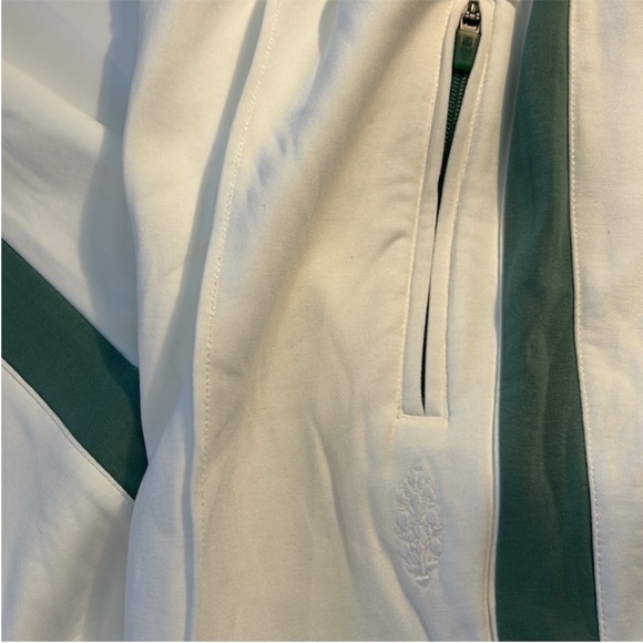 FP Movement Large Sweatpants Right On Track Pants white green stripe pockets - Picture 7 of 12